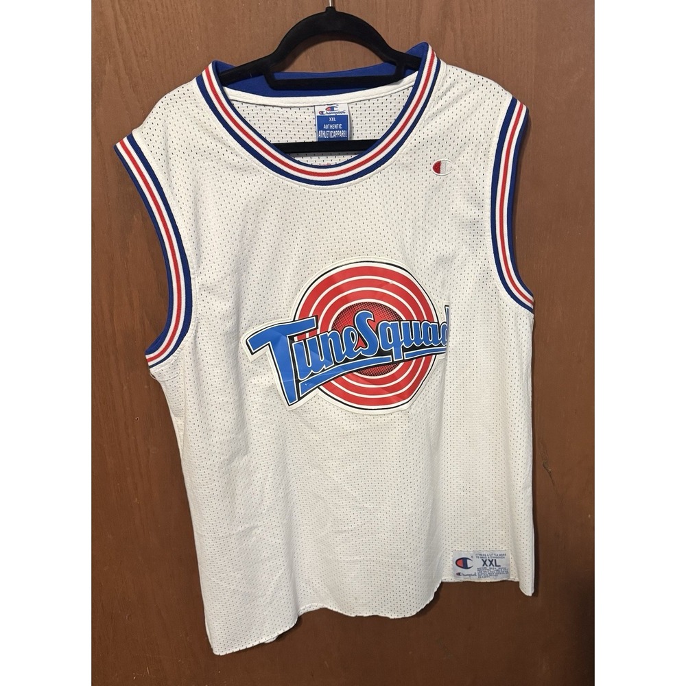 Vtg Champion Y2K Tune Squad Space Jam Basketball Jersey TAZ! Sewn Patch XXL T19